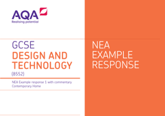 Nea Example Technology Student AQA GCSE DT NEA exemplar marking (8552)