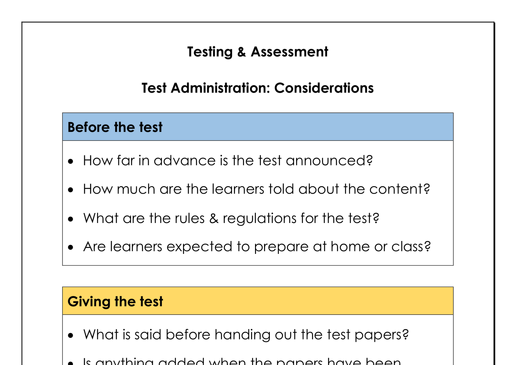 26. Testing & Assessment
