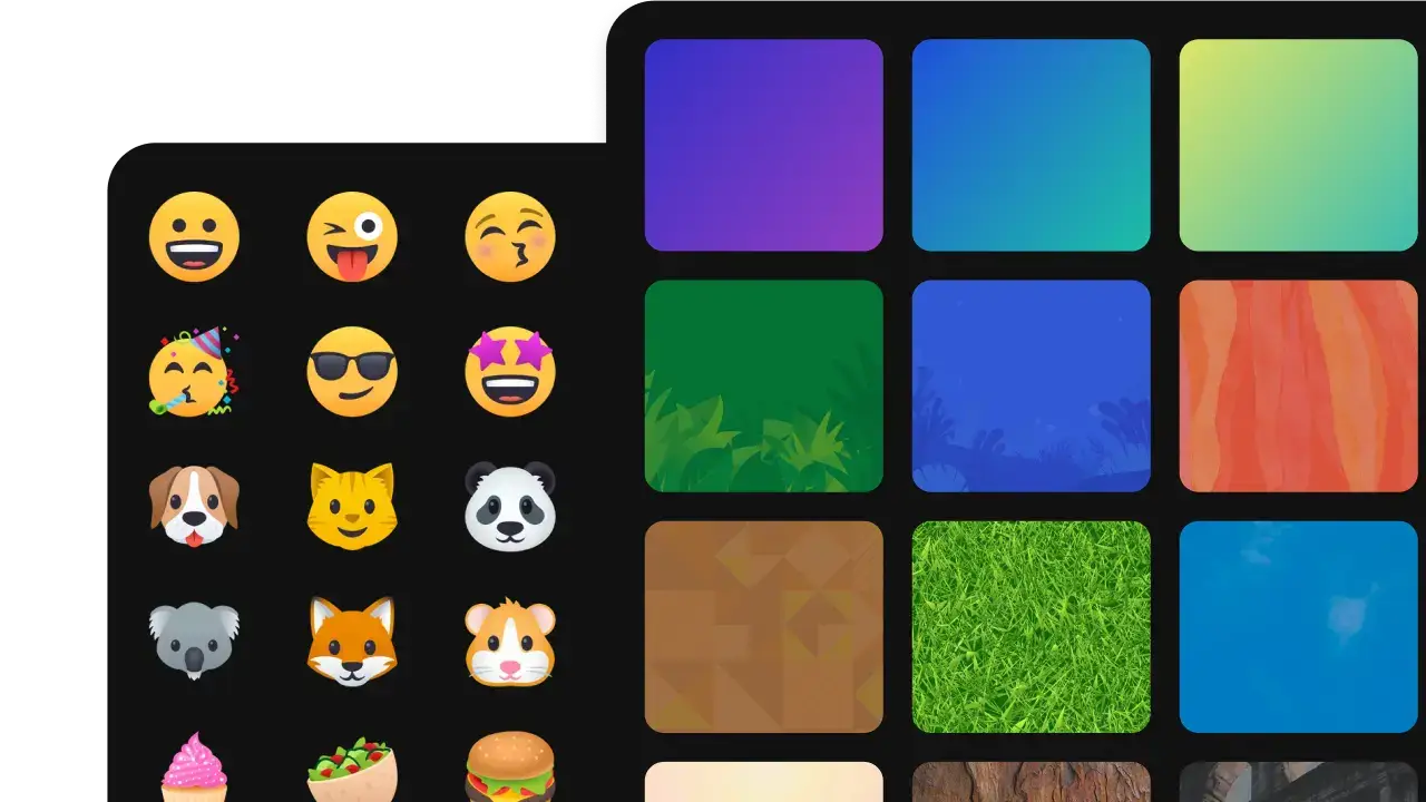 A padlet restyled with a curated wallpaper, matching post colors and a chosen font