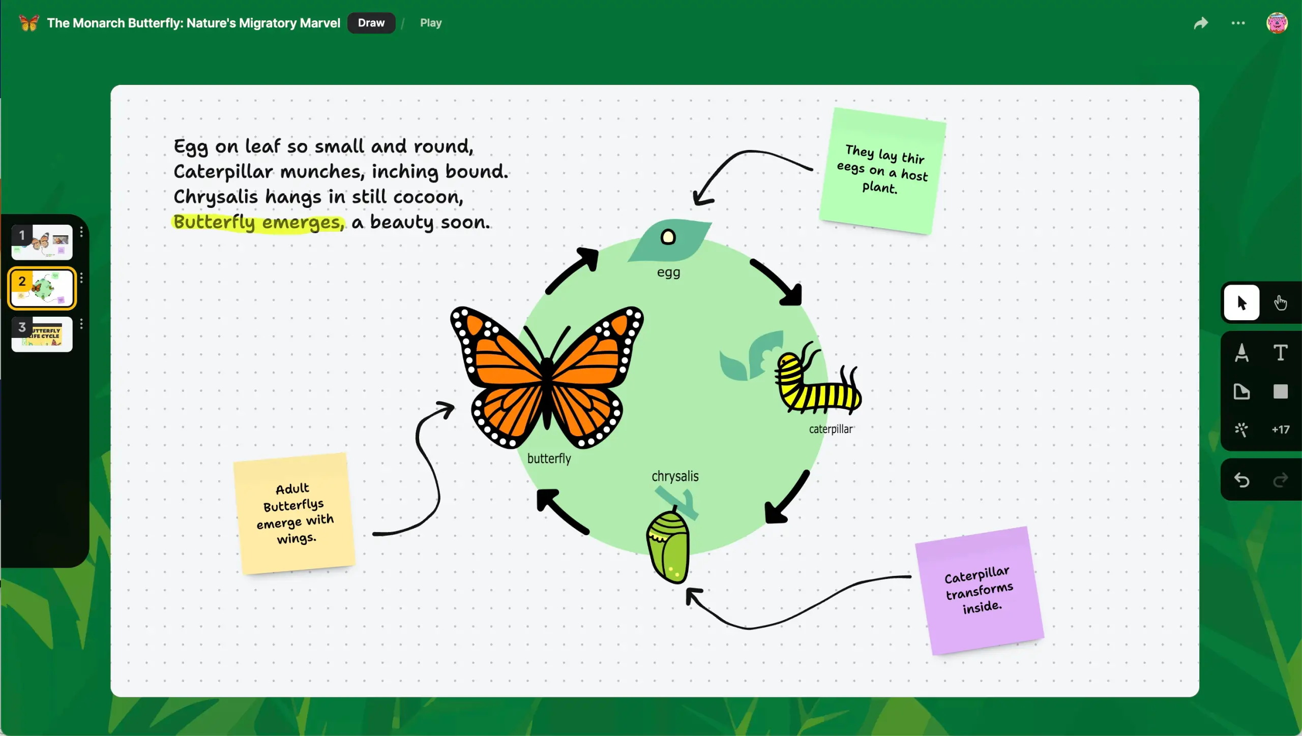 A sandbox with several collaborators adding cards at once