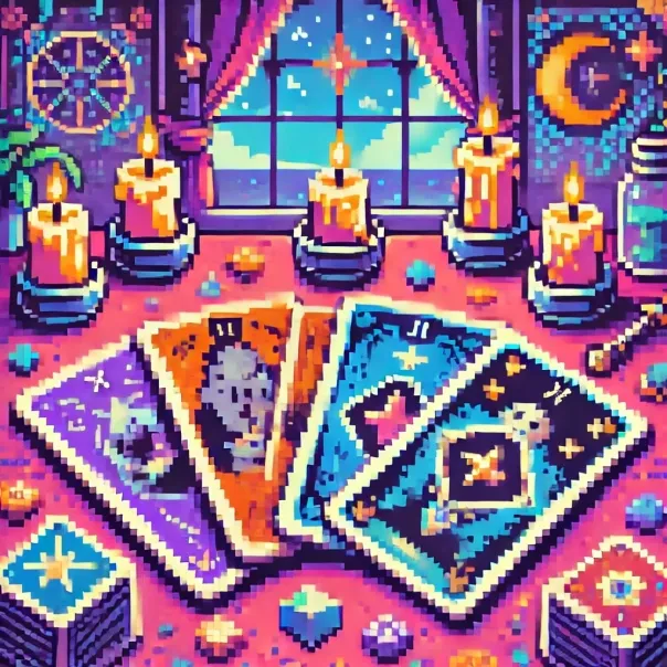 An illustration of cards arranged in order