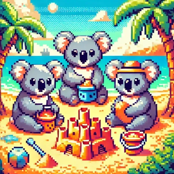 An illustration of people editing the same canvas at once