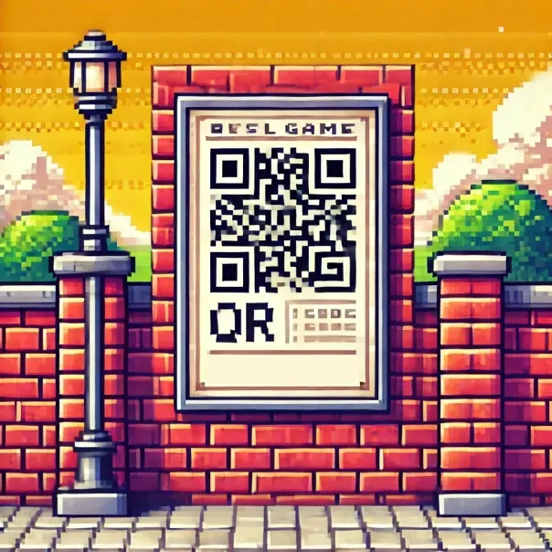 An illustration of a QR code being scanned