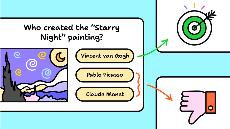 A sandbox card with a clickable image linking to another card